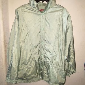 Green windbreaker vintage
